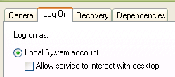 Local System in Services
